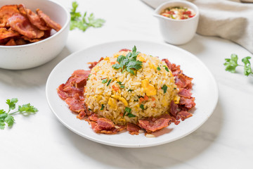 fried rice with bacon