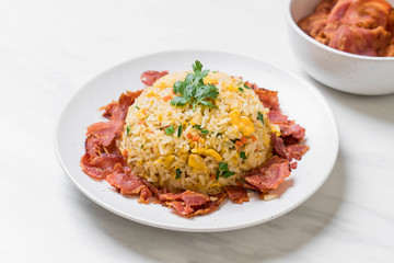 fried rice with bacon