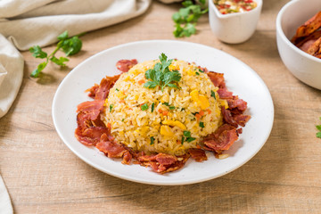 fried rice with bacon