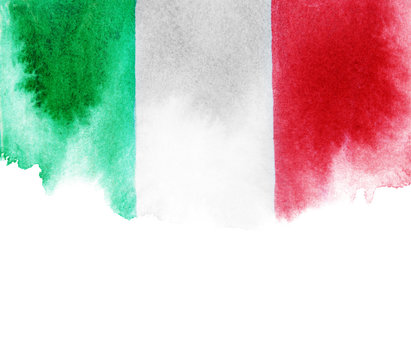 Naklejki Grunge Flag of Italy