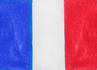 Fototapeta premium Flag of France background texture