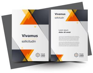 Flyer brochure design, business flyer size A4 template, creative leaflet, trend cover geometric