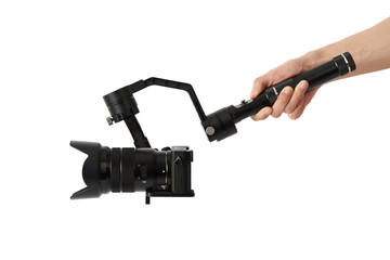 Stabilization System with 3-axis gimbals & Mirrorless Camera © jipen