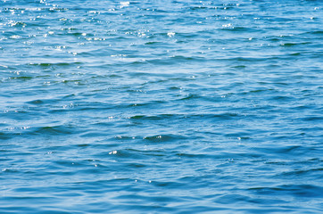 Blue sea water background