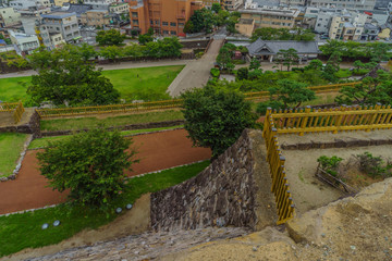 Fototapeta premium 夏の甲府城の風景