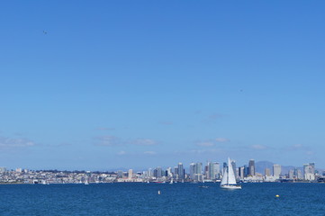 Naklejka premium サンディエゴの海