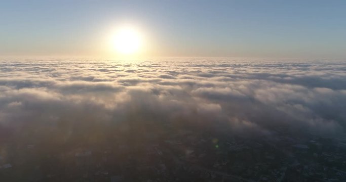 Flying above clouds 4k 60fps