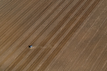 Fototapeta premium Aerial view of agricultural fields in the Lockyer Valley, Queensland, Australia