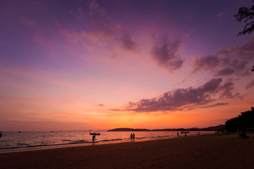 Obraz premium Tropical sunset in Ao Nang