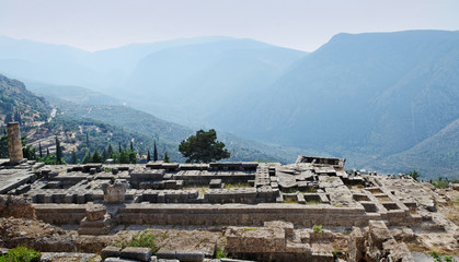 Fototapeta na wymiar Ancient city Delphi.