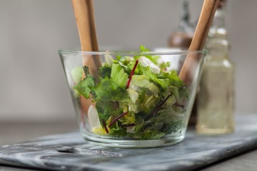 Fresh green salad