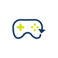 Game Arrow Logo Icon Design