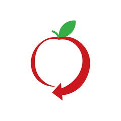 Fruit Arrow Logo Icon Design