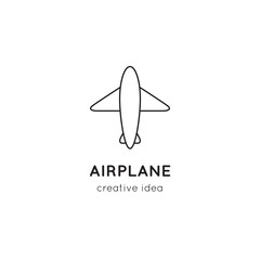 Airlines line logo template © julia_khimich