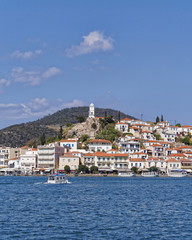 Fototapeta na wymiar Greece, Poros island scenic view from the sea