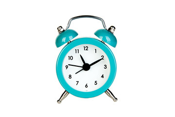 Alarm clock isolated on white