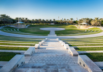 Panoramic view of the Zabeel Park in Dubai