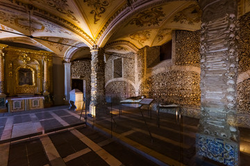 Fototapeta na wymiar Chapel of the Bones - Evora Portugal