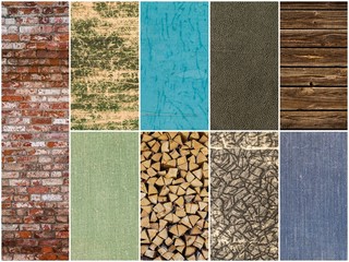 Fototapeta premium collection of different backgrounds and textures.