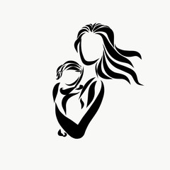 Mom with a newborn baby