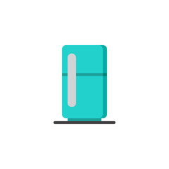 Refrigerator flat icon, vector sign, colorful pictogram isolated on white. Fridge symbol, logo illustration. Flat style design