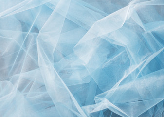 Blue tulle background