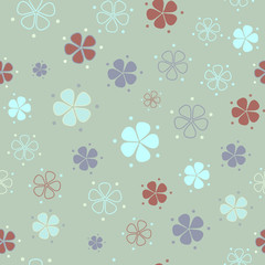 Simple pastel floral pattern