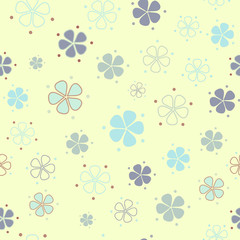 Simple pastel floral pattern