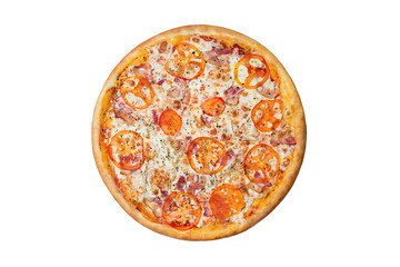 tomato and bacon pizza