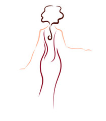 Logo, a beautiful lady from high society