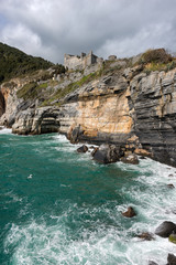 Obraz premium Porto Venere Castle (Castello di Portovenere) - Liguria Italy