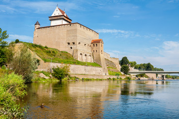Fototapeta na wymiar Narva fortress. Estonia, EU