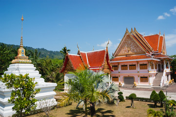 Obraz premium black monk temple in the south of Thailand