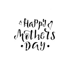 Hand drawn lettering phrase Happy Mother's Day