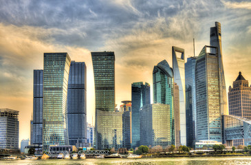 Fototapeta na wymiar skyline of Shanghai
