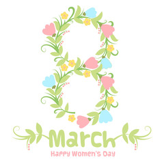 spring 8 march women day banner