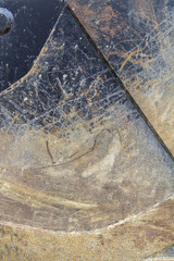 dirty metallic surface