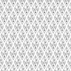 Abstract seamless pattern with triangles.
