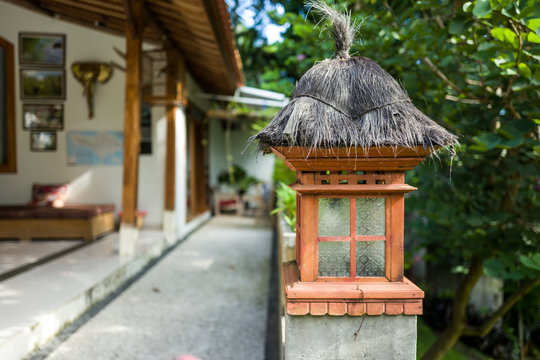 Lantern in a Balinese house