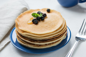 Pancakes with blueberries