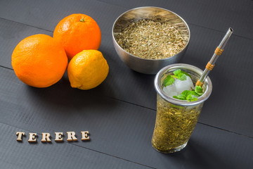 frozen yerba mate called terere