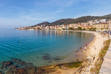 Fototapeta premium People on Saint Francois beach
