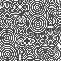 Fototapeta na wymiar Circle seamless pattern. Seamless circle vector illustration background. Concentric circles