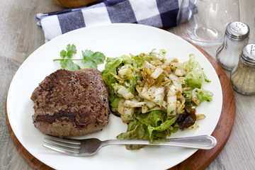 steak et salade