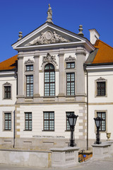 Fototapeta na wymiar Warsaw, Poland - Historic quarter of Warsaw old town - Fryderyk Chopin Museum at the Ostrogski Palace