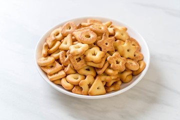 biscuits cracker with coffee