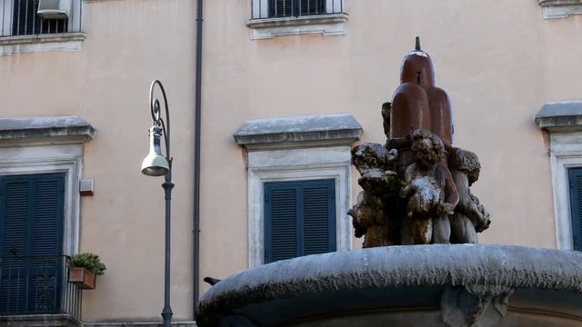 fountain near Piazza Venezia behind the Vittoriano monument, Rome