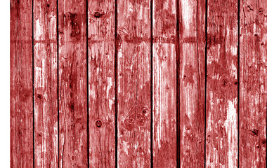 Wooden fence pattern in red tone.