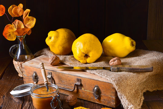 fresh and tasty Quitte (Cydonia oblonga)