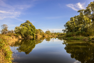 Fluss Raab im Burgenland (A)